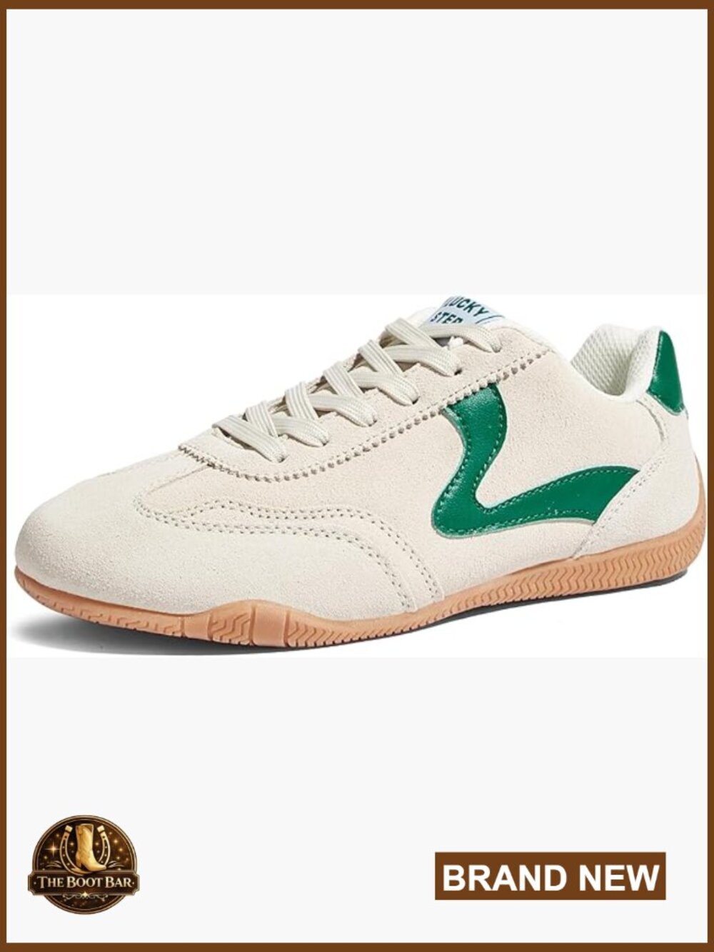 Women's Lightweight Suede Casual Walking Sneakers Non Slip Comfort Lace Up